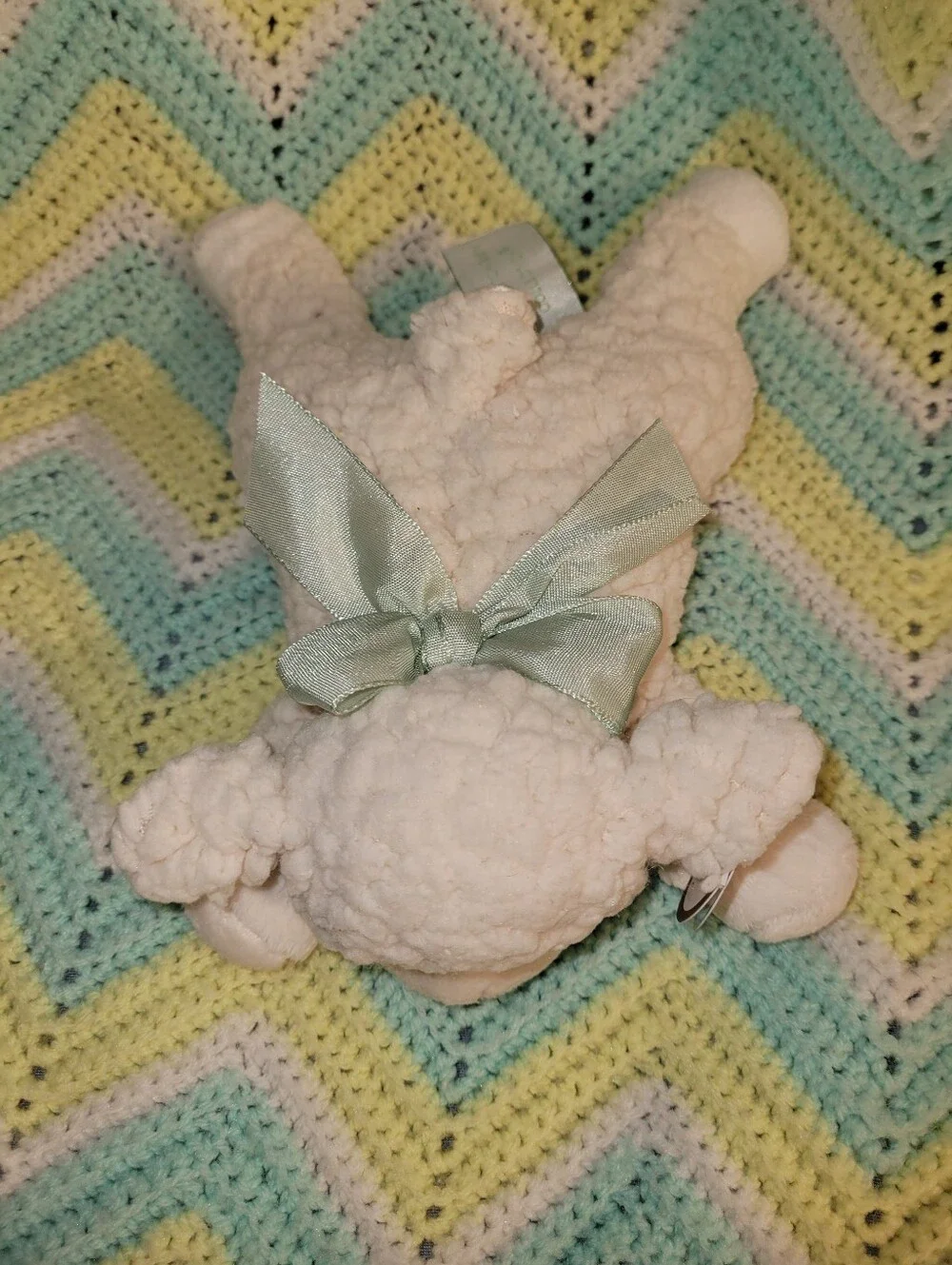 Berington Collection Baby Baa Soft White Lamb Rattle Toy New